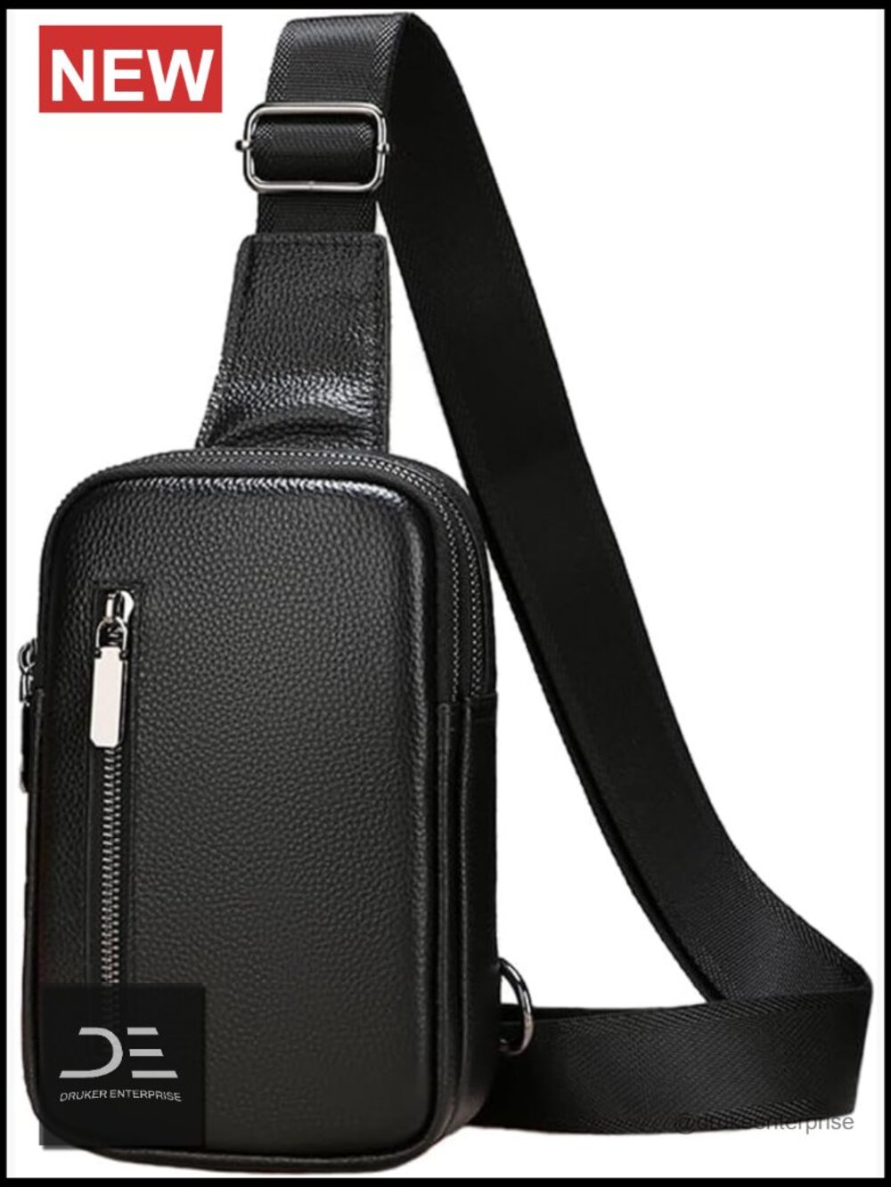 Genuine Leather Crossbody Sling Bag for Workout Running